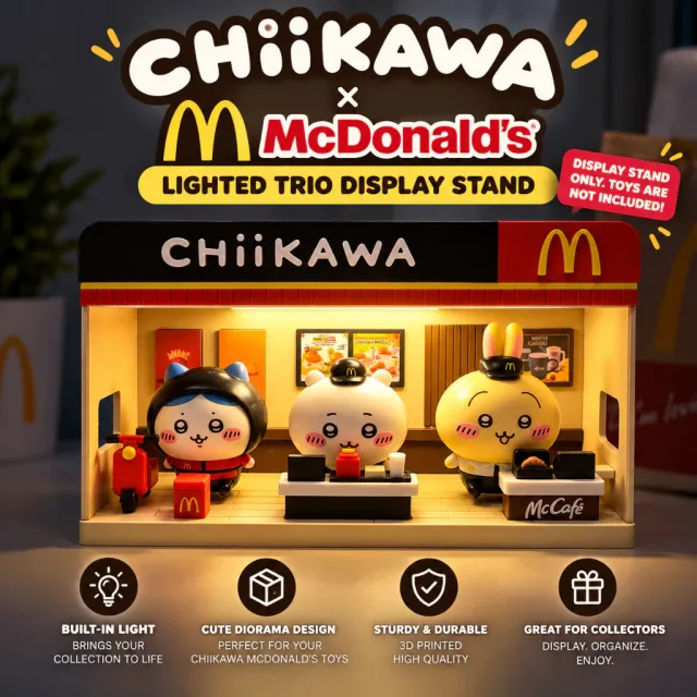 CHIIKAWA LIGHTED TRIO DISPLAY