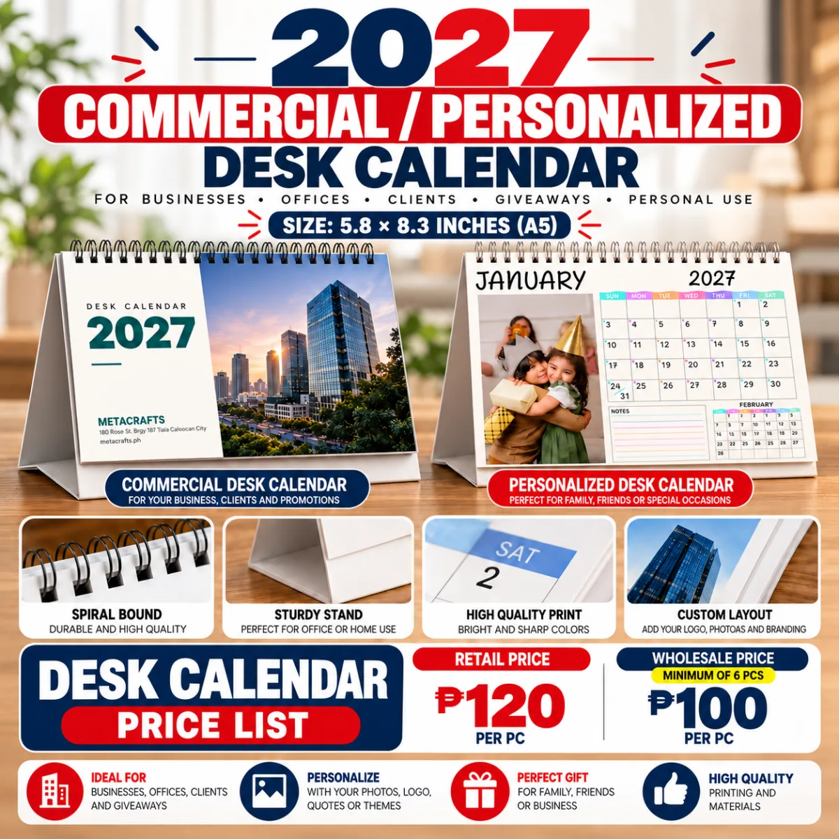 DESK CALENDAR — Standard