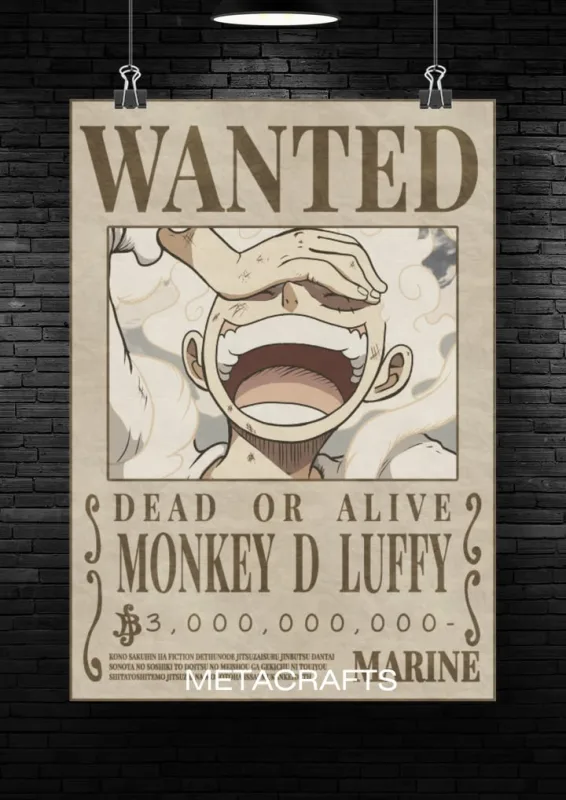 One Piece Wanted Collection Posters (Strawhat Pirates) and others