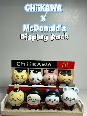 CHiiKAWA x McDonald’s 3D DISPLAY RACK! 🐰💛 Finally, a cute way to display your Chiikawa x McDonald’...