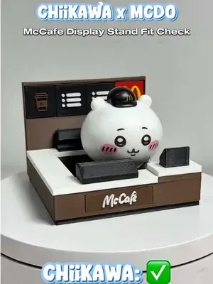 McCafe Display Stand — Fit Check ☕✨ Almost all characters fit perfectly in our McCafe Display Stan...